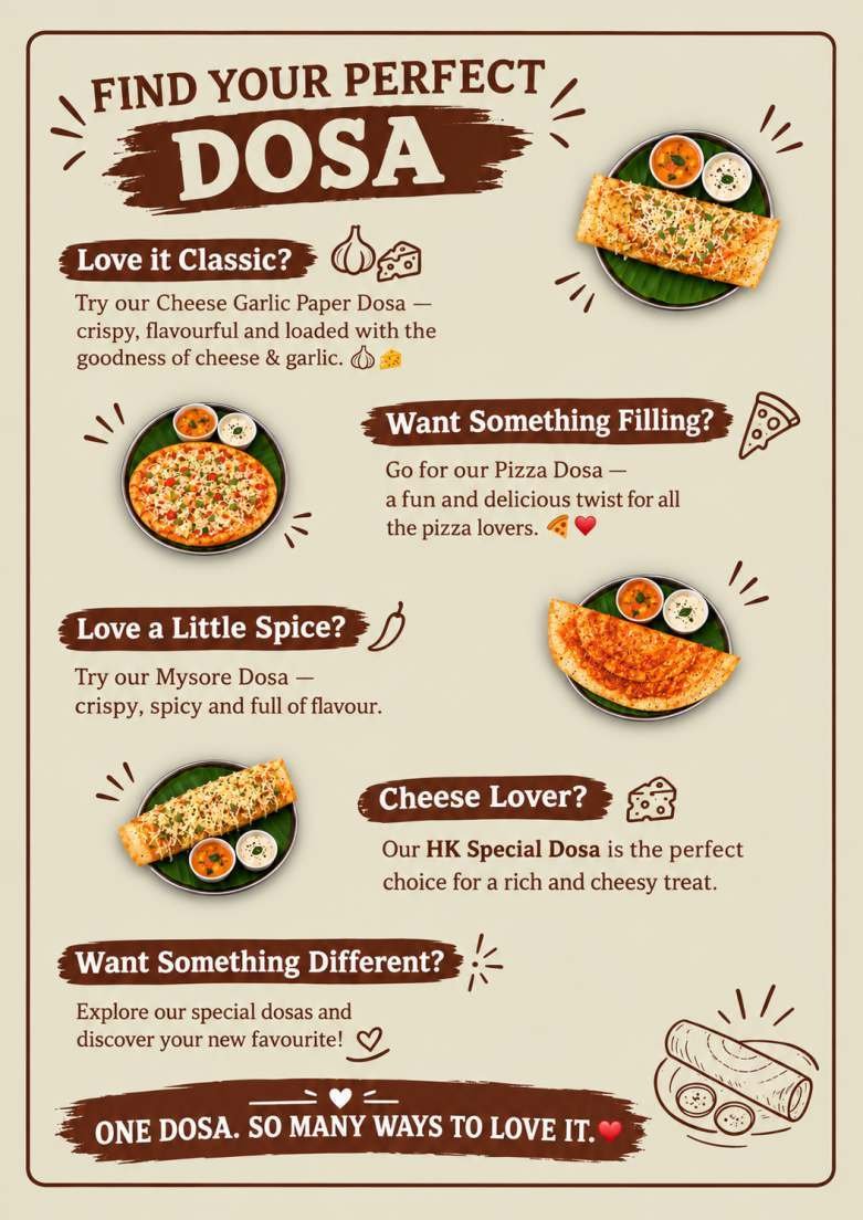 Cheese Garlic Paper Dosa